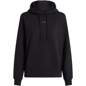 Calvin Klein, Dames, Sweatshirts & Hoodies, Zwart, Maat: XS Katoen,