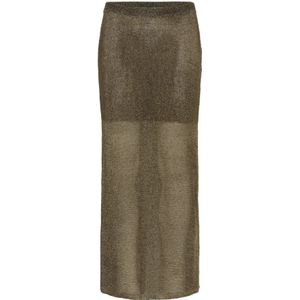 My Essential Wardrobe, Dames, Rokken, Groen, Maat: M Wol,