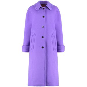 Gucci, Dames, Mantels, Paars, Maat: XS Wol,