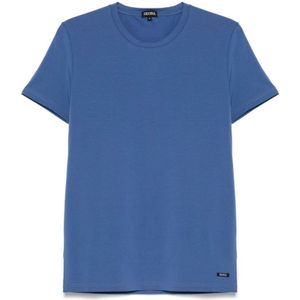 Zegna, Heren, Tops, Blauw, Maat: 3XL Modal,