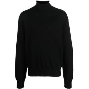 Off White, Heren, Truien, Zwart, Maat: M Wol,