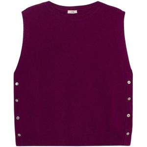 Oltre, Dames, Truien, Paars, Maat: S Wol,