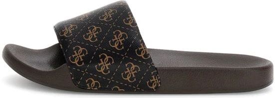 Guess - Slippers - Bruin - PVC - 100% Polyurethaan