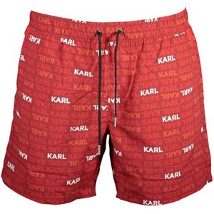 Karl Lagerfeld, Heren, Badkleding, Rood, Maat: S