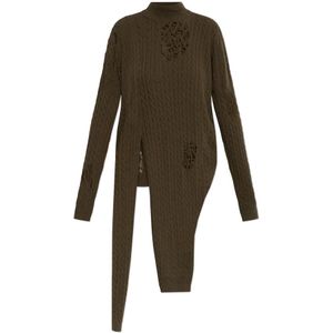 Blumarine, Dames, Truien, Groen, Maat: S Wol,