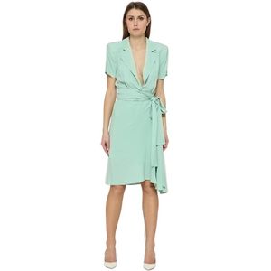 Federica Tosi, Dames, Jurken, Groen, Maat: XS Zijde,