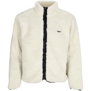 Obey, Heren, Jassen, Wit, Maat: XL Poliester,