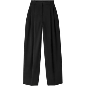 Jacquemus, Dames, Broeken, Zwart, Maat: 2XS Wol,