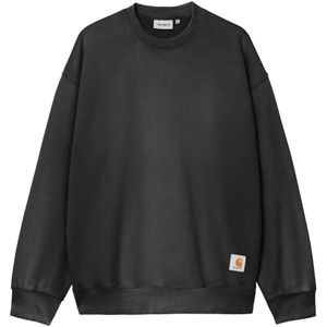 Carhartt Wip, Heren, Sweatshirts & Hoodies, Zwart, Maat: L Katoen,