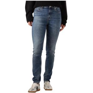 TOMMY HILFIGER - Jeans - Blauw Denim - Slimfit - Mid Waist
