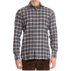 Barba, Heren, Overhemden, Veelkleurig, Maat: 2XL Katoen,