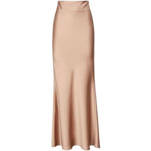 Andamane, Dames, Rokken, Beige, Maat: XS Poliester,