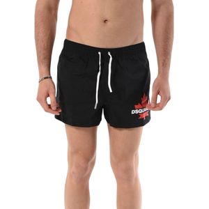 Dsquared2, Heren, Badkleding, Zwart, Maat: S Polyamide,