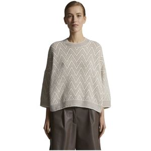 Peserico, Dames, Truien, Wit, Maat: S