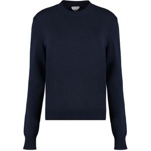 Bottega Veneta, Dames, Truien, Blauw, Maat: M Kasjmier,