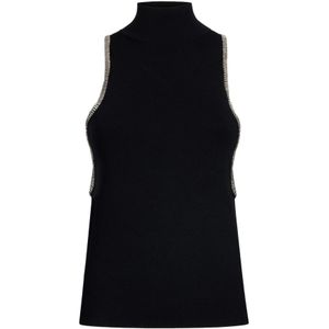 Liu Jo, Dames, Truien, Zwart, Maat: M Viscose,