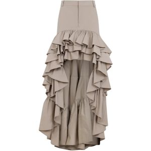 Moschino, Dames, Rokken, Beige, Maat: XS Katoen,