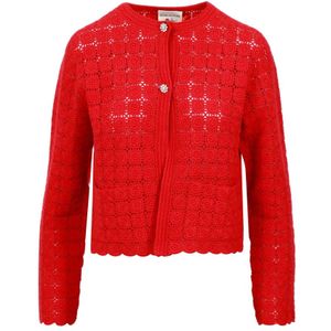 Semicouture, Dames, Truien, Rood, Maat: S Katoen,