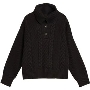 Gant, Dames, Truien, Zwart, Maat: S Katoen,