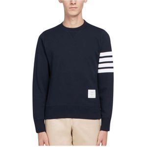 Thom Browne, Heren, Sweatshirts & Hoodies, Blauw, Maat: S Katoen,