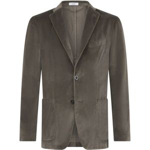 Boglioli, Heren, Jassen, Bruin, Maat: 3XL Velours,