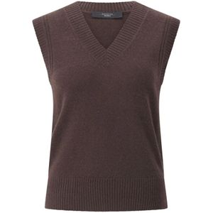 Weekend Max Mara, Dames, Truien, Bruin, Maat: XS Kasjmier,