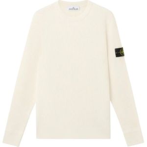 Stone Island, Heren, Truien, Beige, Maat: XL Wol,