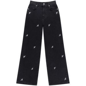 Axel Arigato, Dames, Jeans, Zwart, Maat: W27 Katoen,