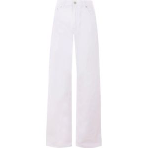 Haikure, Dames, Jeans, Wit, Maat: W24 Katoen,