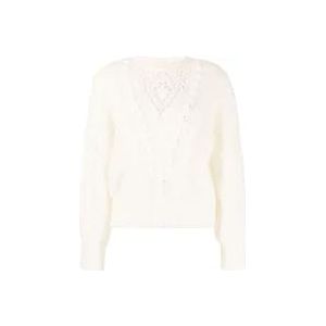 Twinset Sweatshirts , White , Dames , Maat: L