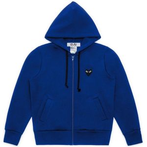 Comme des Garçons Play, Heren, Sweatshirts & Hoodies, Blauw, Maat: S Katoen,