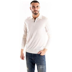 Paolo Pecora, Heren, Truien, Beige, Maat: M Wol,