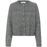 KAREN BY SIMONSEN - Gebreid Vest - Grijs Gemêleerd - Normale Pasvorm