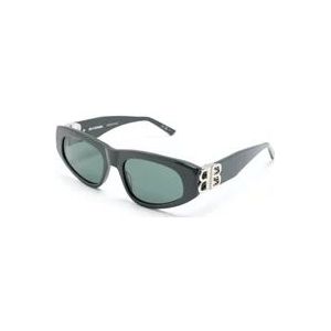 Balenciaga Groene Zonnebril met Accessoires , Green , Dames , Maat: 53 MM