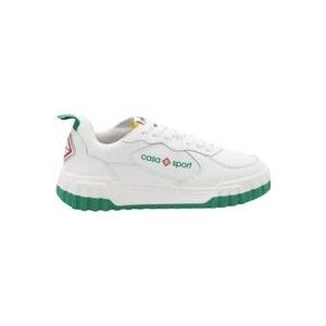 Casablanca Witte Leren Tennisschoenen , White , Heren , Maat: 45 EU