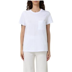Max Mara, Dames, Tops, Wit, Maat: M Katoen,