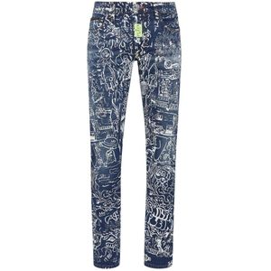 Philipp Plein, Heren, Jeans, Blauw, Maat: W29 Denim,