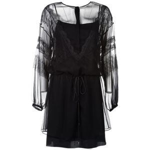 Alberta Ferretti, Dames, Jurken, Zwart, Maat: XS