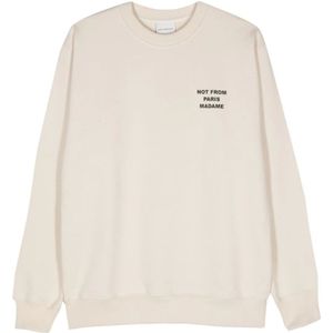 Drole de Monsieur, Heren, Sweatshirts & Hoodies, Beige, Maat: S Katoen,