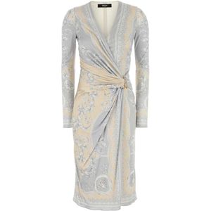 Versace, Dames, Jurken, Veelkleurig, Maat: L Viscose,