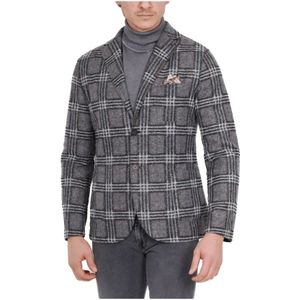 Bob, Heren, Jassen, Grijs, Maat: XL Wol,