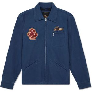 Deus Ex Machina, Heren, Jassen, Blauw, Maat: S Katoen,