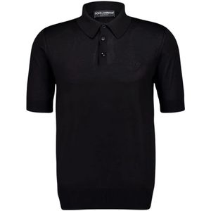 Dolce & Gabbana, Heren, Tops, Zwart, Maat: L Zijde,