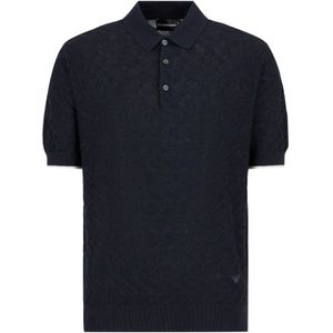 Armani, Heren, Tops, Blauw, Maat: XL Katoen,