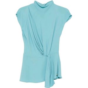 Karl Lagerfeld, Dames, Tops, Blauw, Maat: XS