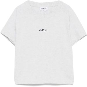 A.p.c., Dames, Tops, Grijs, Maat: L Wol,