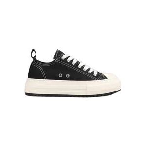 Dsquared2 Zwarte Sneakers - Regular Fit - Geschikt voor alle temperaturen - Andere vezels 100% , Black , Dames , Maat: 38 EU