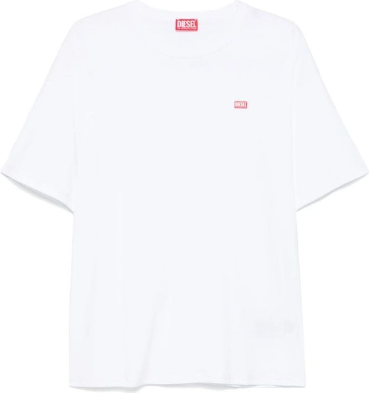 Diesel, Heren, Tops, Wit, Maat: 3XL Katoen,