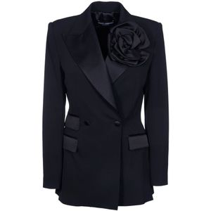 Dolce & Gabbana, Dames, Jassen, Zwart, Maat: XS