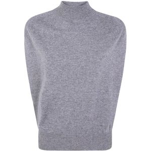 Semicouture, Dames, Truien, Grijs, Maat: XS Wol,